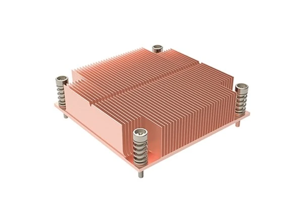 Copper Skived Fin 1U Server CPU Radiator